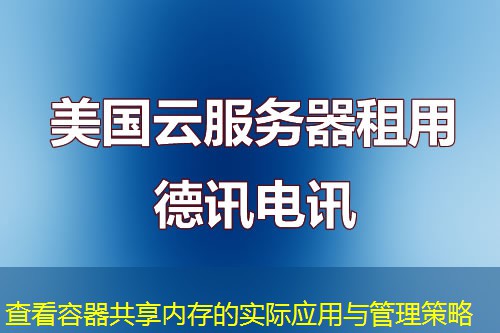 查看容器共享內(nèi)存的實(shí)際應(yīng)用與管理策略