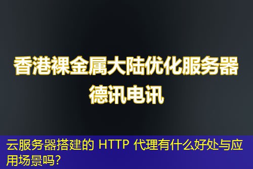 云服務(wù)器搭建的 HTTP 代理有什么好處與應(yīng)用場(chǎng)景嗎？
