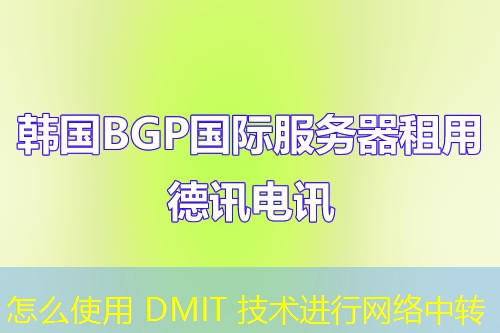 怎么使用 DMIT 技術(shù)進行網(wǎng)絡(luò)中轉(zhuǎn)