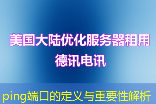 ping端口的定義與重要性解析