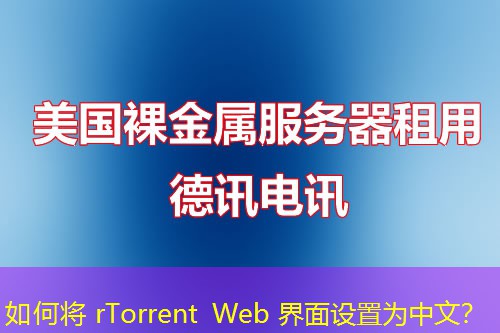 如何將 rTorrent Web 界面設(shè)置為中文？