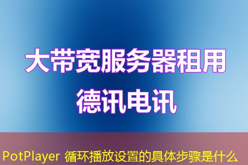 PotPlayer 循環(huán)播放設(shè)置的具體步驟是什么