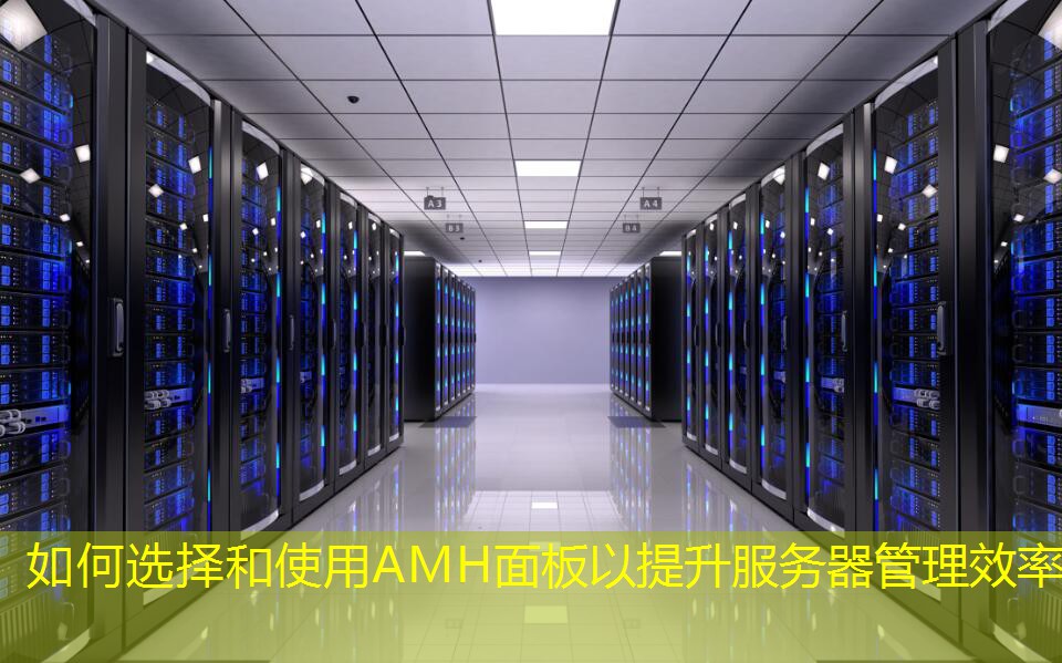 如何選擇和使用AMH面板以提升服務(wù)器管理效率