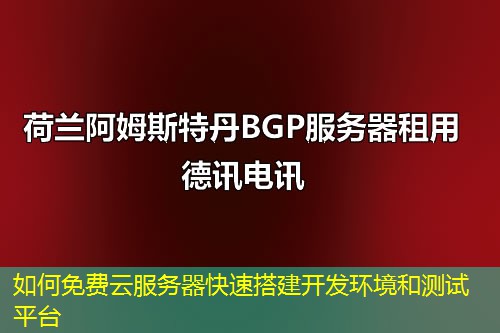 如何免費(fèi)云服務(wù)器快速搭建開發(fā)環(huán)境和測(cè)試平臺(tái)
