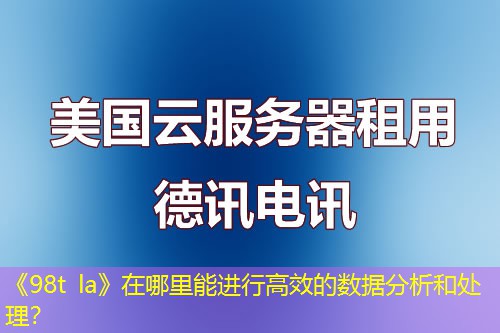 《98t la》在哪里能進(jìn)行高效的數(shù)據(jù)分析和處理？
